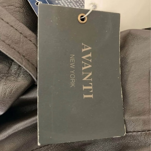 Avanti Dark Leather Double-Breasted Jacket - Picture 4 of 6